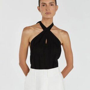 DISSH EVERLY BLACK TWIST KNIT TOP / US Small